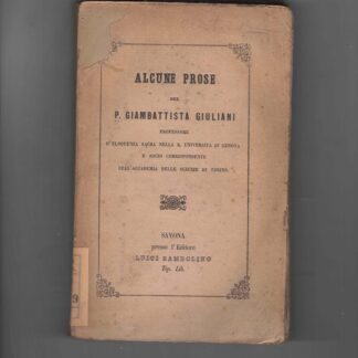 Alcune prose.