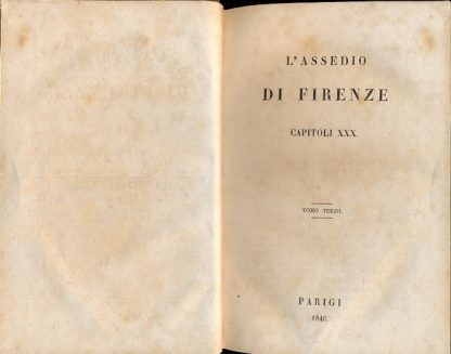 L'assedio di Firenze. 3° vol.