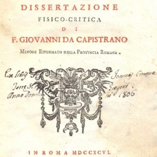 Il sensibile influsso degli astri convinto di falsità, dissertazione fisico critica.