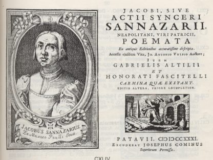 Poemata. Ex antiquis editionibus accuratissime descripta. Accessit eiusdem vita Jo. Antonio Vulpio auctore; Item Gabrielis Altilii et Honorati Fascitelli Carmina Quae exstant. Editio altera, priore locupletior.