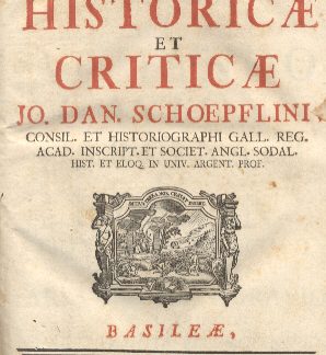 Commentationes historicae et criticae.