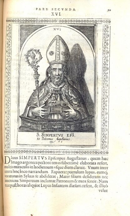 Basilica SS. Udalrici et Arae Imperialis Monasterii Ord. S. Benedicti Augustae Vindel. Historice descripta atq aeneis figuris illustrata. Cum brevi chronico eiusdem usquè ad nostra tempora, curis secundis et auspicys. Rndissimi & Amplissimi in Christo P. ac. D. Dni Bernardi Monastery èiusdem abbatis S. Caesarea Maiestatis Capellani.