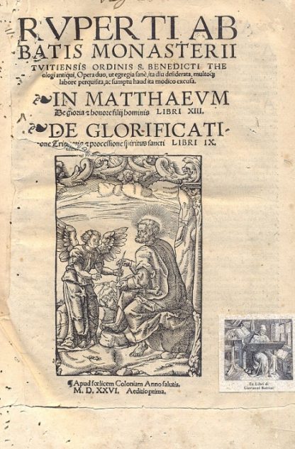 In Matthaeum de Gloria et honore. Filii hominis. De Glorificatione Trinitatis et processione Spiritus Sancti.