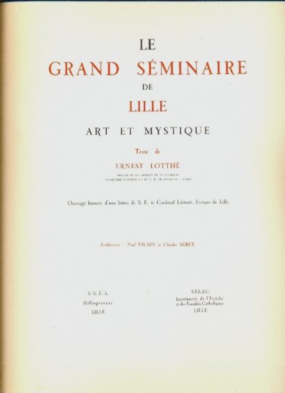 Le Grand Seminaire de Lille art et mystique.