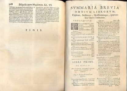 Disquisitionum Magicarum. Libri sex, quibus continetur accurata curiosarum, & vanarum superstitionum confutatio; Apprime utilis, & pernecessaria theologis , iurisconsultis, medicis, philosophis ac praesertim verbi Dei concionatoribus e utriusq; Fori iudicibus, quibus in primis aurea praecepta traduntur.