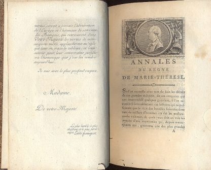 Annales du Regne de Marie Therese, Imperatrice dovairiere, Reine de Hongrie et de Boheme, Archiduchesse d'Autriche, etc. etc.