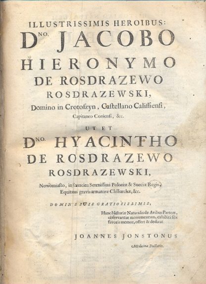 Historiae Naturalis de Avibus... , Insectis..., Serpentibus..., Quadrupedibus... , Piscibus et Cetis..., Exanguibus..., Aquaticis.