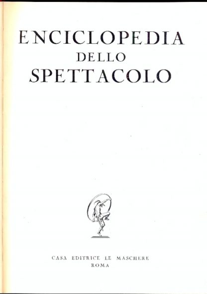 Enciclopedia dello spettacolo.