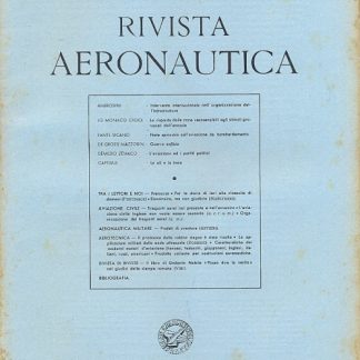 Rivista aeronautica. Rivista mensile, nuova serie.