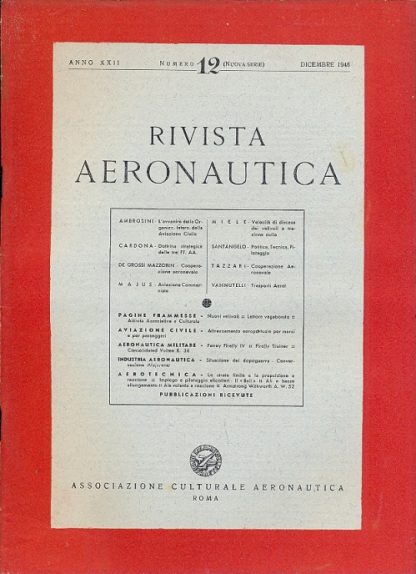 Rivista aeronautica. Rivista mensile, nuova serie.