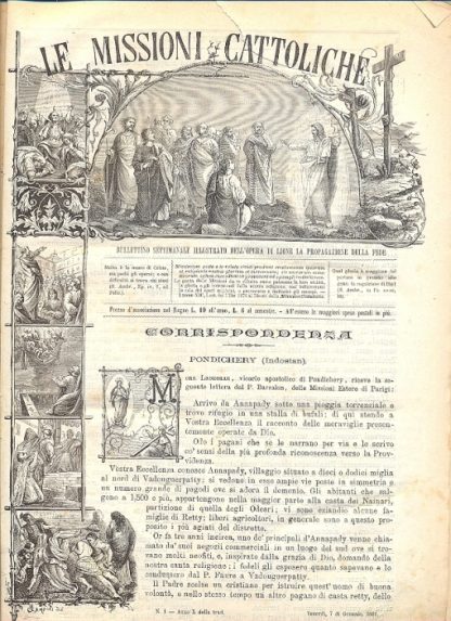 Le Missioni Cattoliche, bullettino settimanale illustrato dell'Opera di Lione - La propagazione della fede.