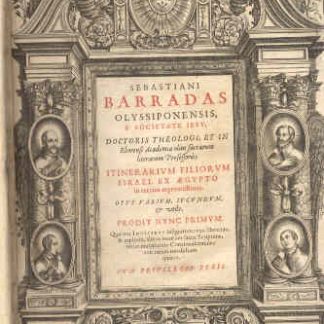 Itinerarium filiorum Israel ex Aegypto in terram repromissionis. Opus varium iucundum e utile. Prodit nunc primum. Quatuor indicibus insignitum: uno librorum, e capitum, altero locorum Sacra Scriptura, tertio materiarum Concionalium , nec non rerum notabilium quarto.