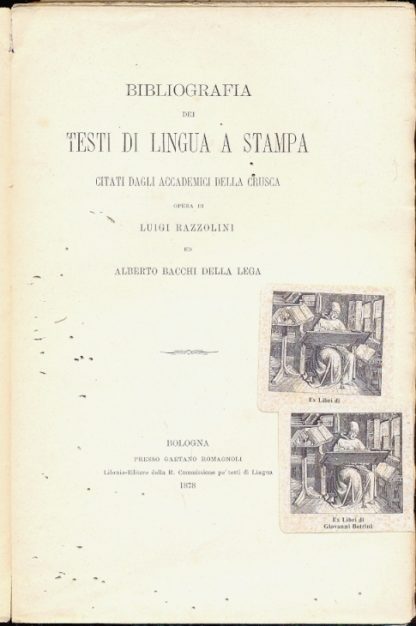 Bibliografia dei testi di lingua a stampa citati dagli accademici della Crusca.