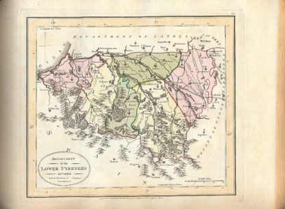 A new Atlas of France: comprising maps of the eighty-three departments, beautifully engraved and coloured, each Department being divided into its feveral districts and cantons. Also two general maps of France, exhibiting that Country both in its former and present divisions. To which is added a general alphabetical index of all the cities , towns and villages , with the districts and departments to which they belong.