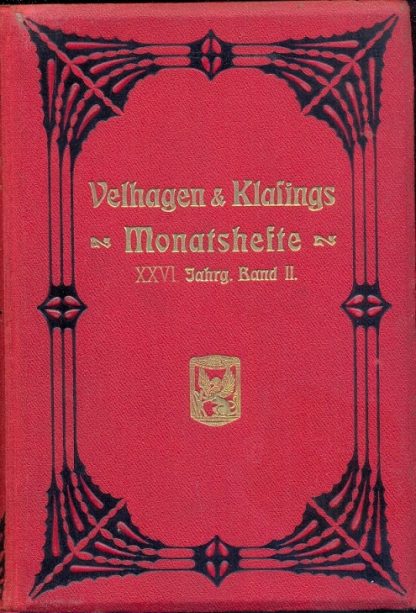 Monatshefte. XXVI jahrgang 1911-1912. 2 band.