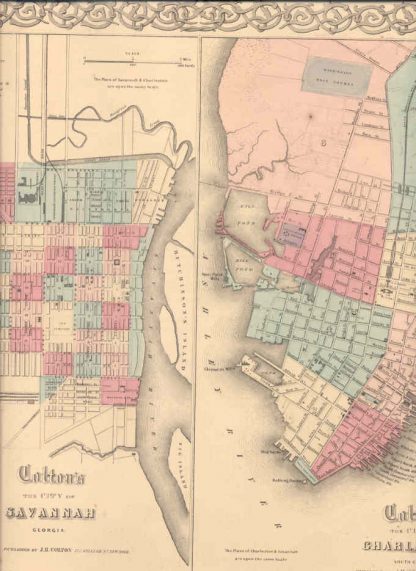 Carte geografiche di Stati e Città dell'America.