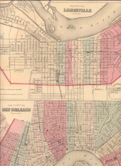 Carte geografiche di Stati e Città dell'America.