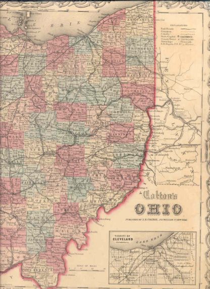 Carte geografiche di Stati e Città dell'America.