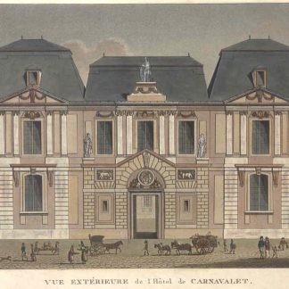 Vue exterieure de l'Hotel de Carnavalet.