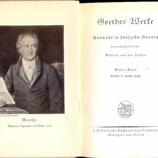 Goethes, Werte.
