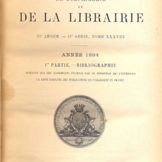 Journal general de l'imprimerie et de la librairie.