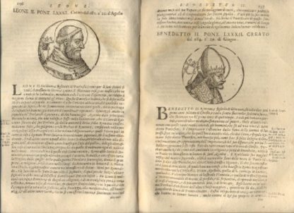 Le Vite dei Sommi Pontefici, dal Salvator Nostro sino a Paolo II. Accresciute con quelle de Papi Moderni da Sisto Quarto fino ad Alessandro VII , regnante. Con le annotazioni del Panuinio e con la Cronologia Ecclesiastica dell'istesso, ampliata da Bartolomeo Dionigi, da Lauro Testa, da Francesco Tomasuccio, e dal sudetto Bagatta, fino all'anno 1663. Aggiuntovi anco in questa ultima impressione la vita del Platina scritta diffusamente dal Sign. Nicolangelo Caferri. Con i nomi, cognomi e patrie di tutti li cardinali, e tre copiose tavole; una de' Papi, la seconda de' Cardinali, e la terza delle Cose Notabili.