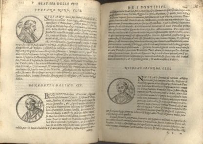 Historia delle Vite dei Sommi Pontefici, la quale comincia da Christo Redentor Nostro, sino a Sisto Quarto Pontefice Massimo; con la gionta delle vite, che mancavano, cioè di Greg: XIII , di Sisto V, Urbano VII, Gregorio XIIII, Innocentio IX, Clemente VIII, di Leone XI fino al presente Paolo V. Con la Cronologia Ecclesiastica scritta da Onofrio Panuino e tradotta nuovamente in lingua italiana dall'istesso Padre. Con i Nomi, Cognomi, Patrie e Titoli di tutti i Cardinali sino al presente giorno.