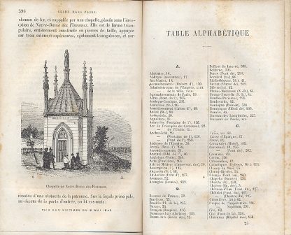 Guide universel et complet de l'etranger dans Paris. Contenant tous les renseignements pratiques, la topographie et l'histoire de Paris, la description de tous ses monuments le tableau de ses rues et leurs denominations nouvelles, etc. Suivi d'un petit guide des environs de Paris. Neuvieme edition completement refondue par Edmond Renaudin.