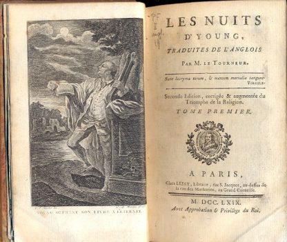 Les Nuits d'Young, traduites de l'Anglois par M. le Tourneur. Seconde Edition, corrigèe & augmentèe du Triomphe de la Religion.