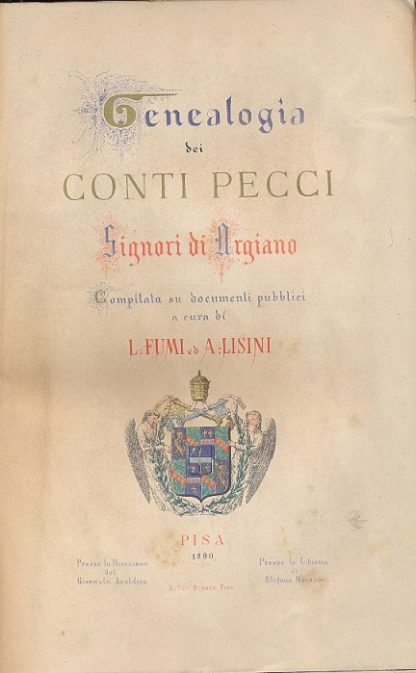 Genealogia dei Conti Pecci , Signori di Argiano.