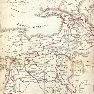 Carta geografica - Babylonia , Assyria, Syria, Mesopotamia, Armenia, Albania, Iberia et Colchis.