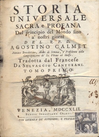 Storia universale sacra e profana. Dal principio del Mondo fino ai nostri giorni. Tradotta dal francese da Selvaggio Canturani.