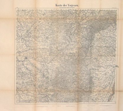 Karte der Vogesen.