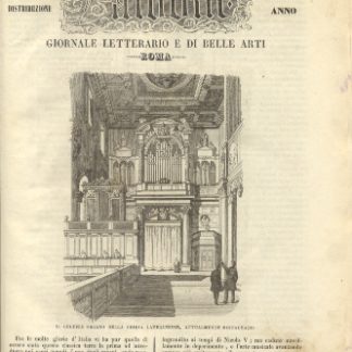 L'Album, giornale letterario e di belle arti. XIX anno.