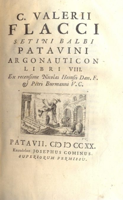 Argonauticon libri VIII. Ex recensione Nicolai Heinsii Dan. F. Petri Burmanni V. C.