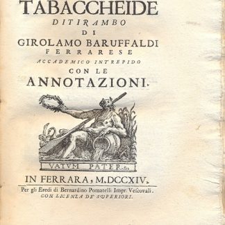 La Tabaccheide ditirambo con le annotazioni.