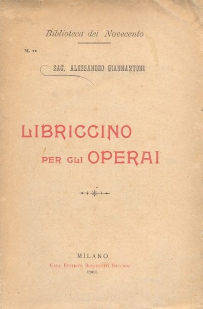 Libriccino per gli operai.