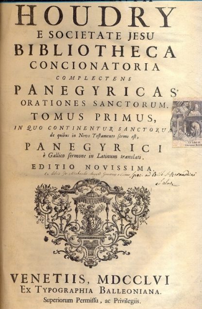 Bibliotheca Concionatoria complectens Panegyricas orationes sanctorum.