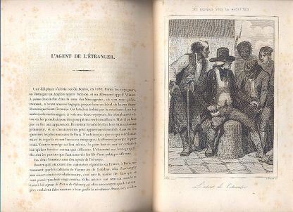 Les francais sous la revolution . avec quarante scenes et types dessines par M. H. Baron, graves sur acier par M. L. Massard.