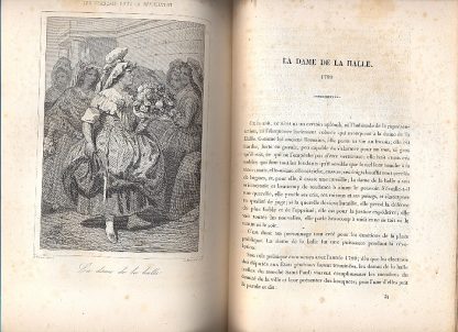 Les francais sous la revolution . avec quarante scenes et types dessines par M. H. Baron, graves sur acier par M. L. Massard.