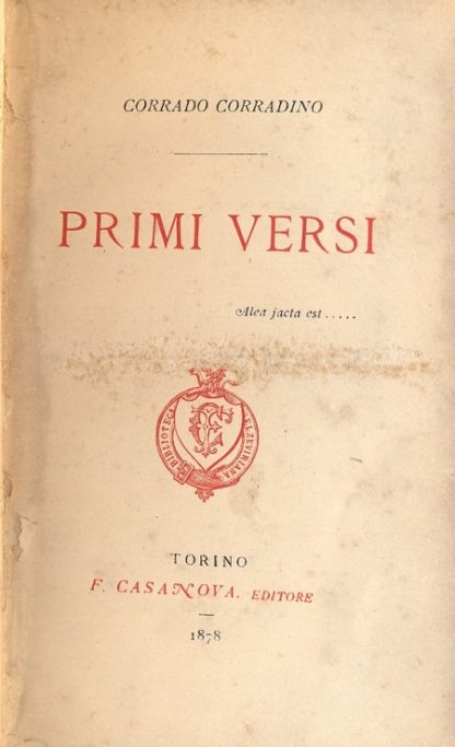 Primi versi.