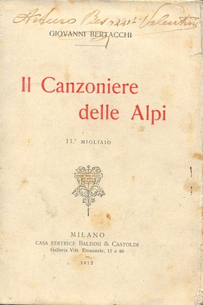 Il Canzoniere delle Alpi.