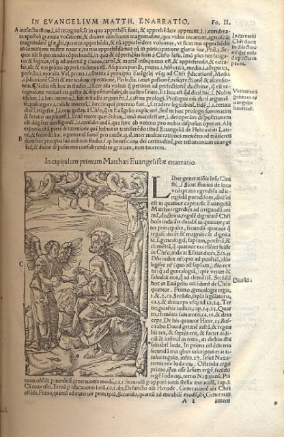 Commentaria, Nicolai Gorrani in Quatuor Evangelia, omnibus qui a ministerijs sunt verbi dei , no minus utilia q necessaria, multisq altis (quae in pretio habentur) longe anteserem da, aca nunc primum typis excusa. In Matth. (fol. I) - Im Marcum (fo. CL) - In Lucam (fo. CCLXXXIII) - In Iohanne (fo. CCCCXCIII).