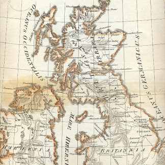 Carta geografica - Insulae Britanniae antiquae.