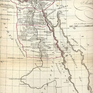 Carta geografica - Aegyptus antiqua et Aethiopia.