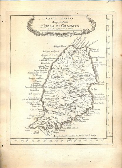 Atlante dell'America contenente le migliori carte geografiche: Carta esatta rappresentante l'isola di Granata.