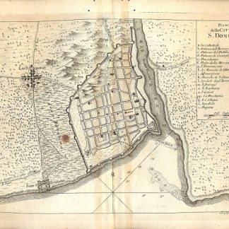 Atlante dell'America contenente le migliori carte geografiche: Piano della città di S. Domingo.