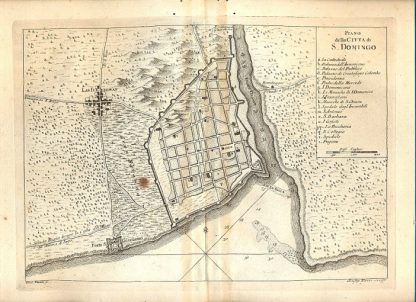 Atlante dell'America contenente le migliori carte geografiche: Piano della città di S. Domingo.