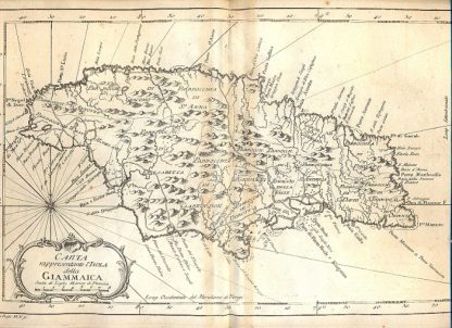 Atlante dell'America contenente le migliori carte geografiche: Carta rappresentante l'isola della Giammaica.