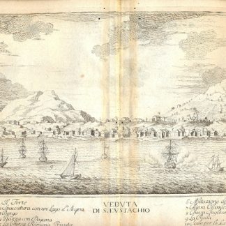 Atlante dell'America contenente le migliori carte geografiche: Veduta di S. Eustachio.